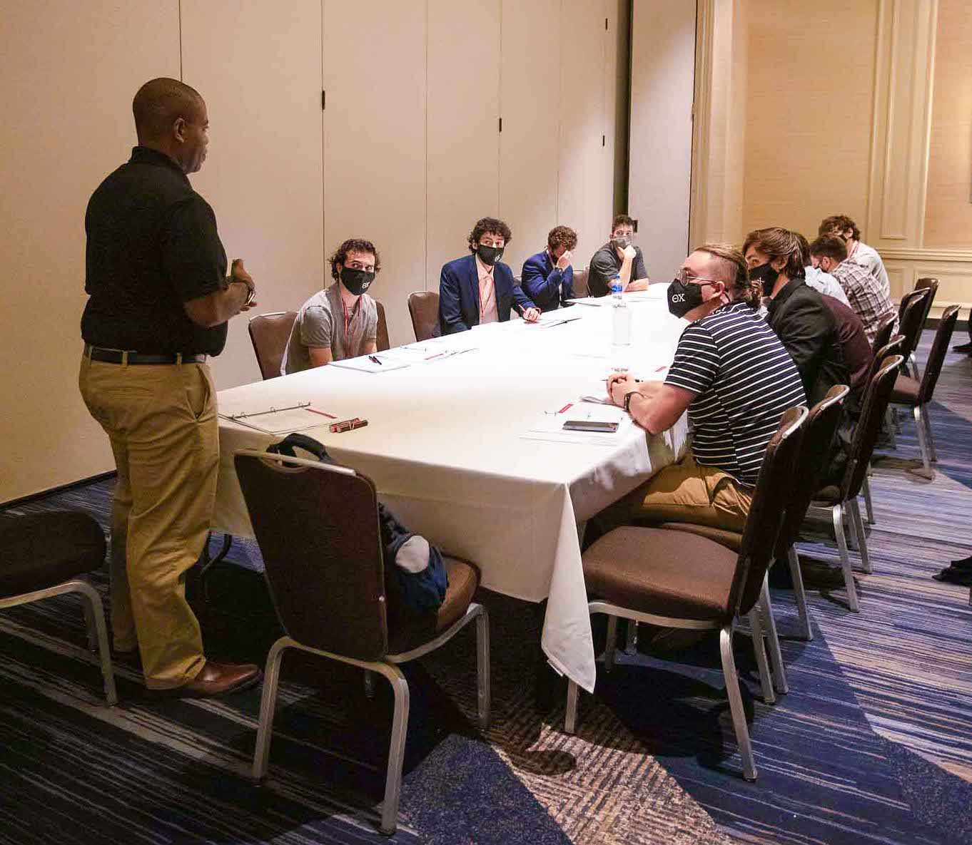 Dr. Rogers leads a group at Our Sacred Purpose Dr. Rogers leads a group at Our Sacred Purpose