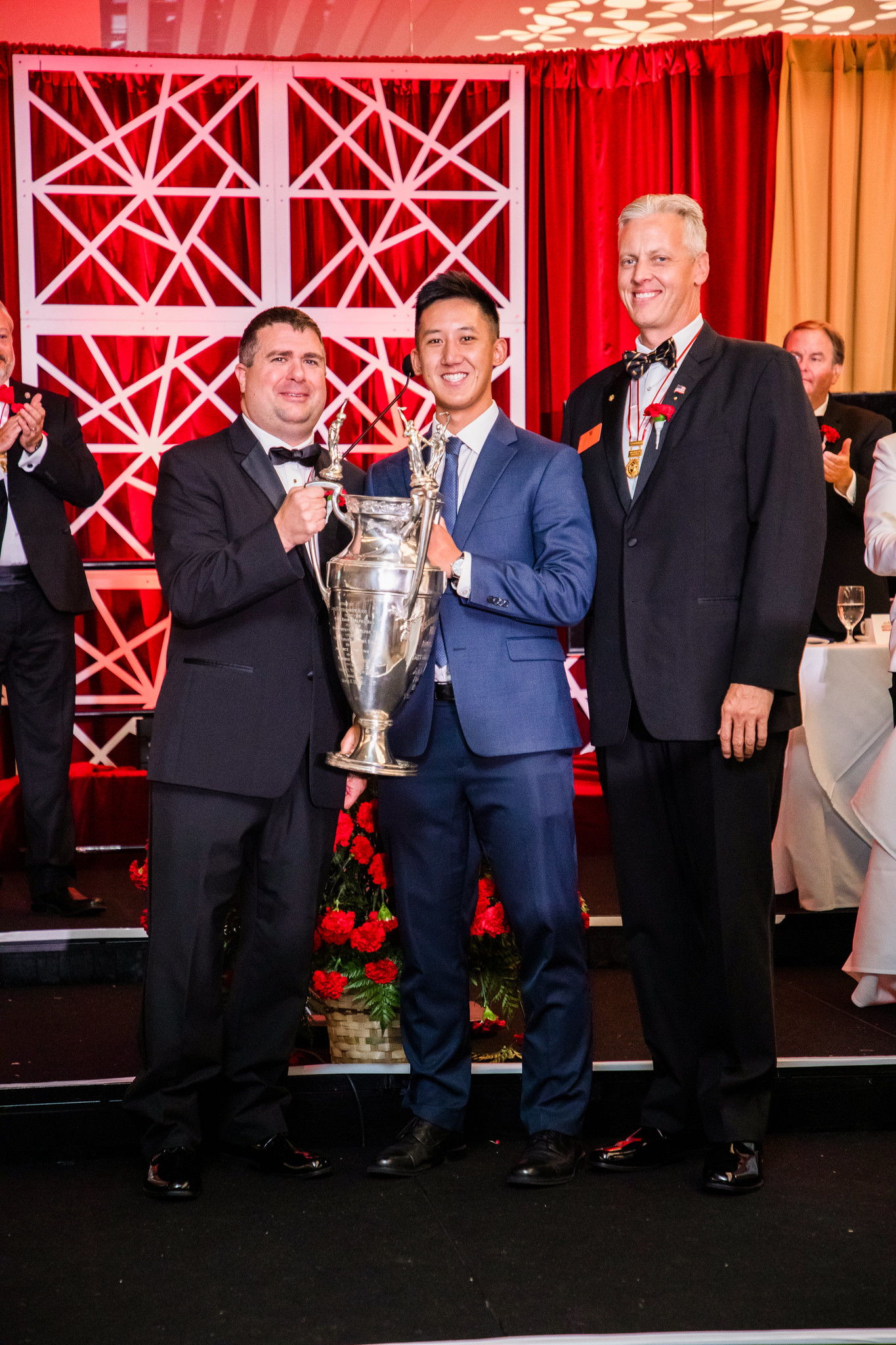 Christian Tan with the Colley Trophy