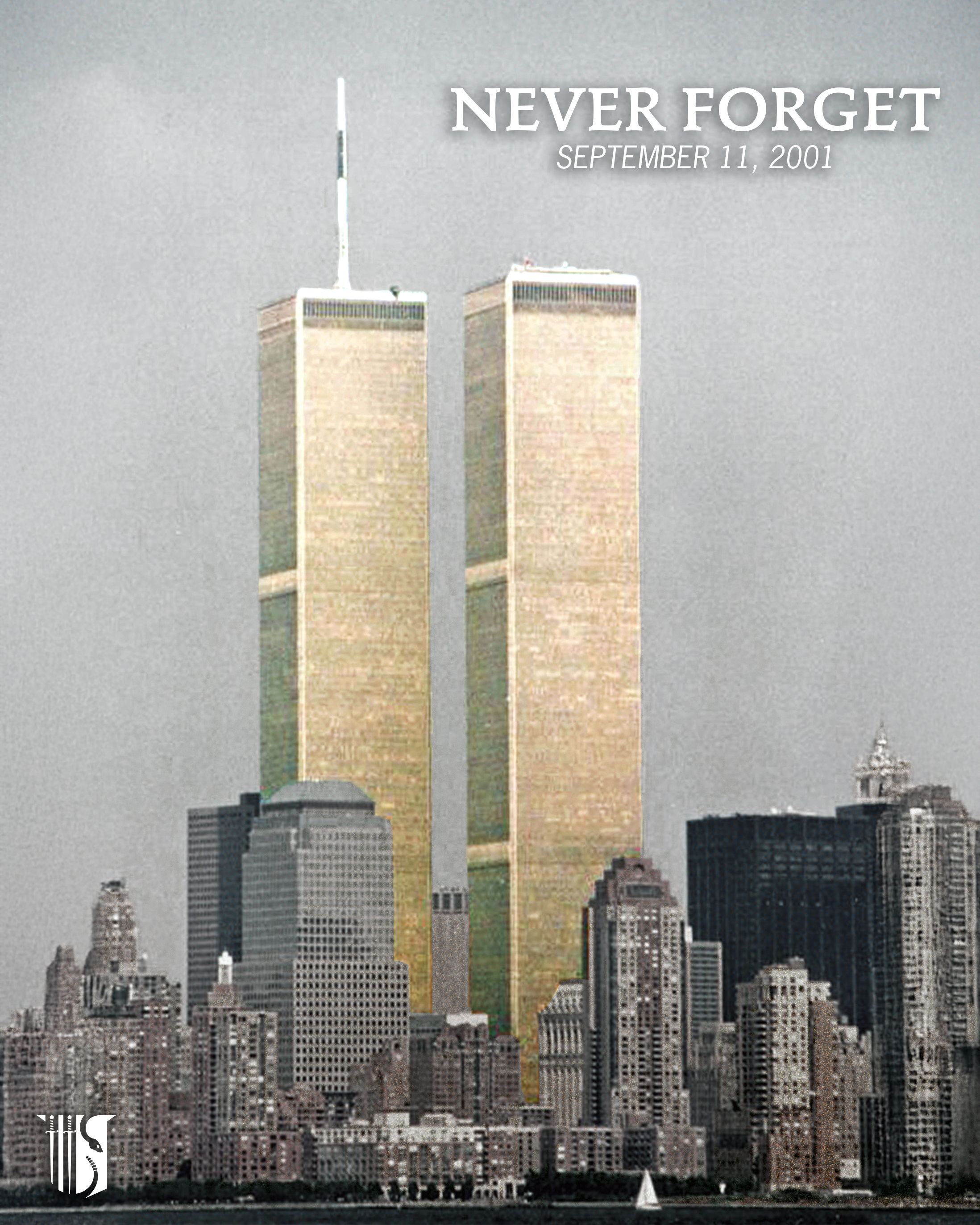 9-11-25 Twin Towers standing before collapse.