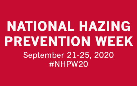 National Hazing Prevention Week 2020 Day 4 - Addressing Bystander Behavior Image for National Hazing Prevention Week 2020 Day 4 - Addressing Bystander Behavior
