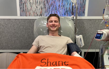 Alpha Xi Alumnus Halts Backpacking Trip to Donate Stem Cells Image for Alpha Xi Alumnus Halts Backpacking Trip to Donate Stem Cells